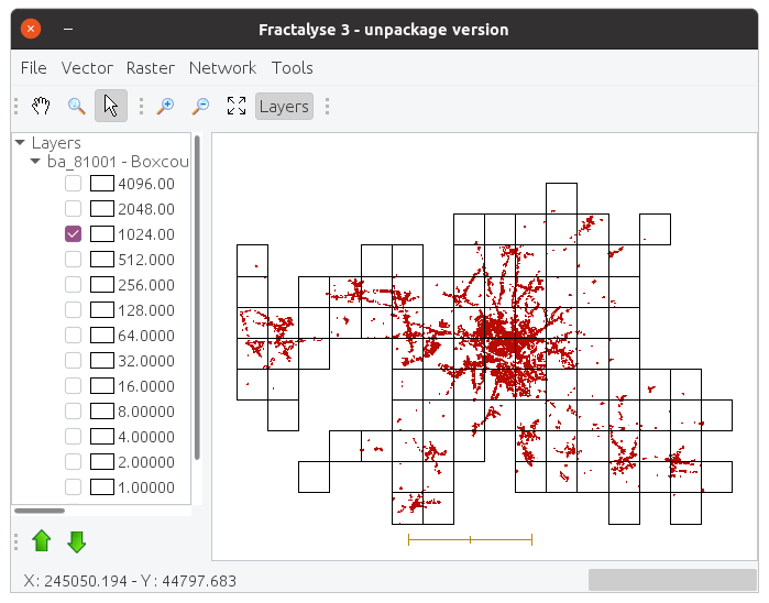 Fractalyse boxcounting