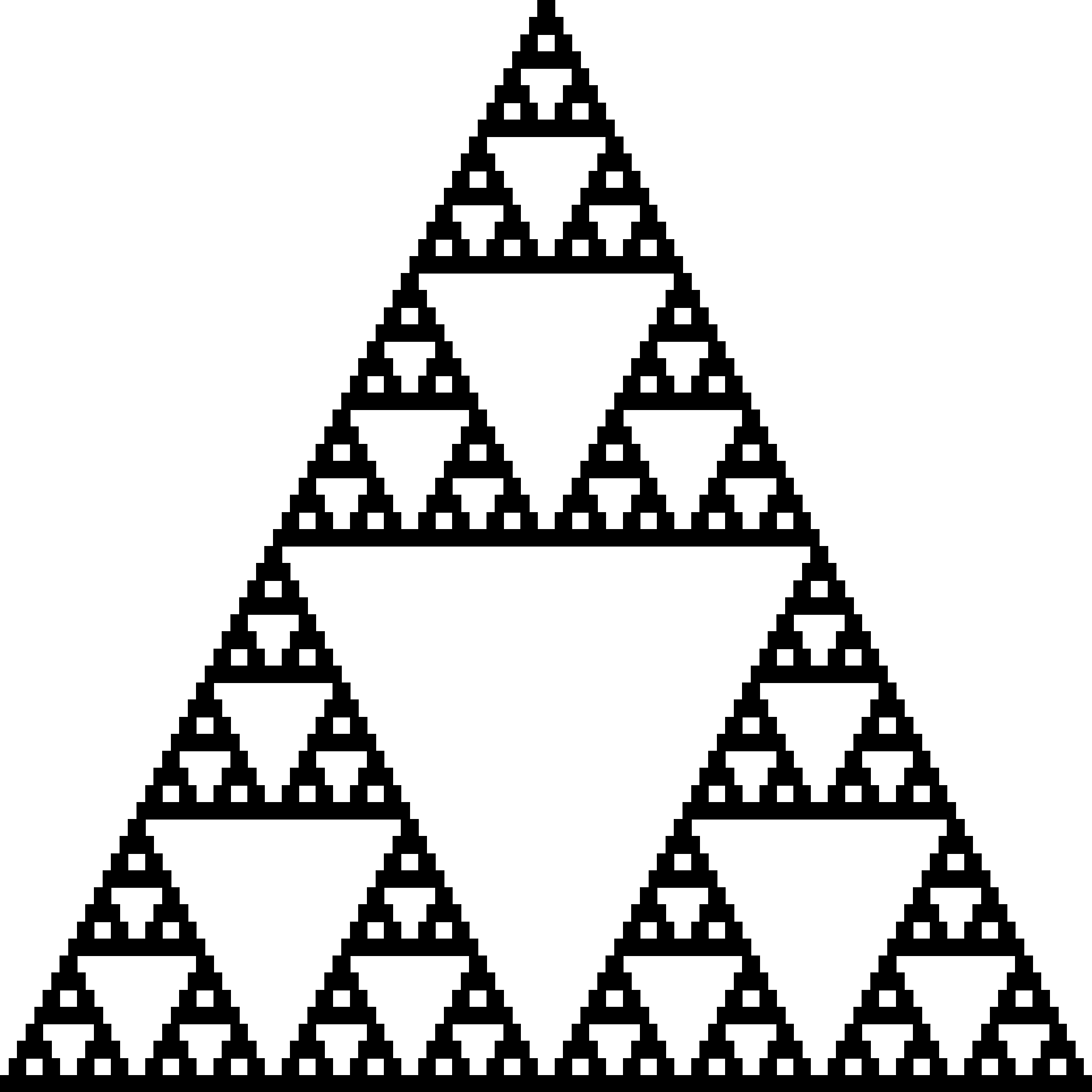 Monofractal Sierpinski gasket n3 r0.5 step6